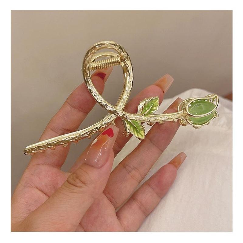 Tulip Flower Hair Clip Claw Clip Ponytail Holder Hair Accessories