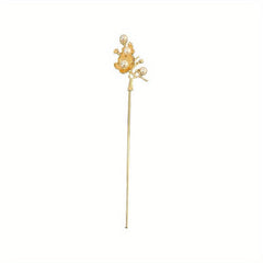 Metal Vintage Hairpin Faux Pearl Hair Stick Hairpin