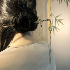 Ancient Style Sword Hairpin Bun Hairpin With Tassels Head Ornament