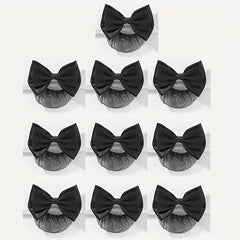 10pcs Bow Hair Satin Ribbon Hair Clips for Girls