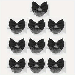 10pcs Bow Hair Satin Ribbon Hair Clips for Girls