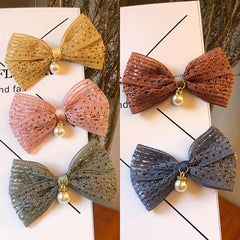 Hollowed Bow Hair Clip Side Clip Hair Styling Decoration