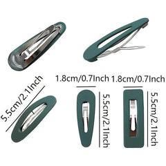 10pcs Geometric Snap Hair Clips Matte Barrettes for Girls Women