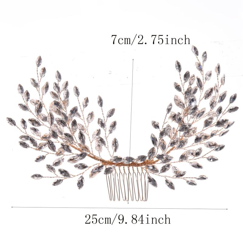 Wedding Rhinestone Hair Comb Bride Head Ornaments