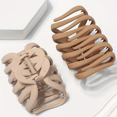 2pcs Matte Shark Claw Octopus Hair Claw Female