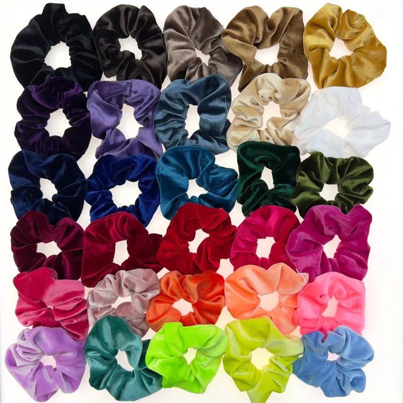 5pcs Velvet Hair Scrunchies Elastic Hair Bands Hair Accessories