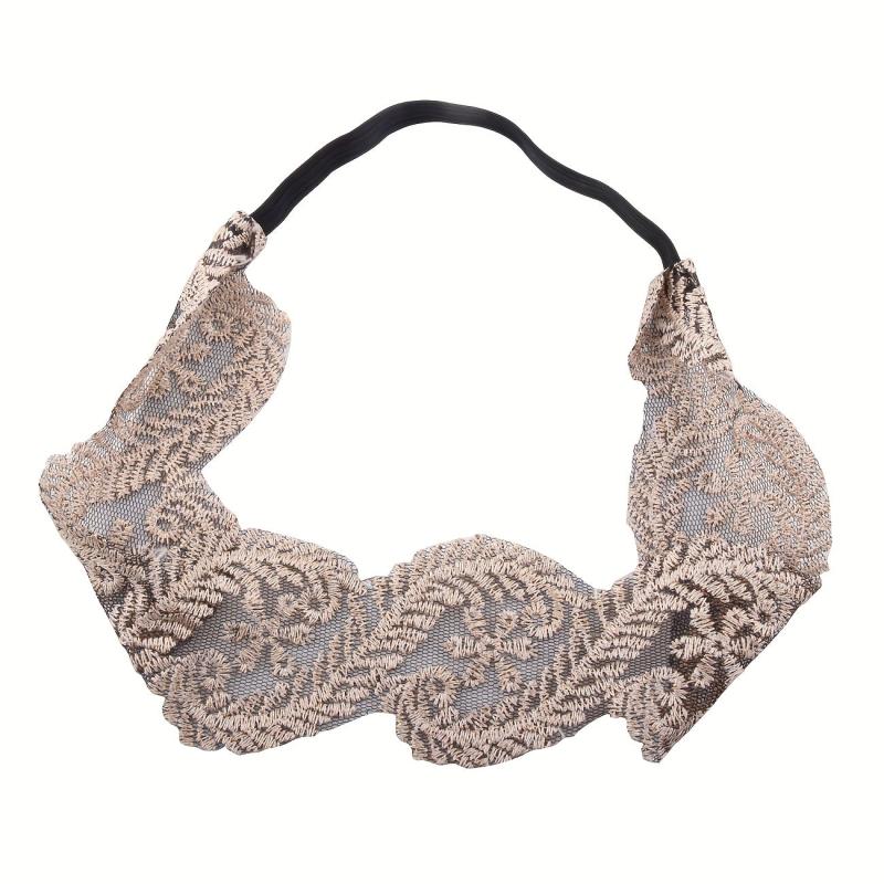 Vintage Lace Headband Embroidered Hairband Women's Accessories
