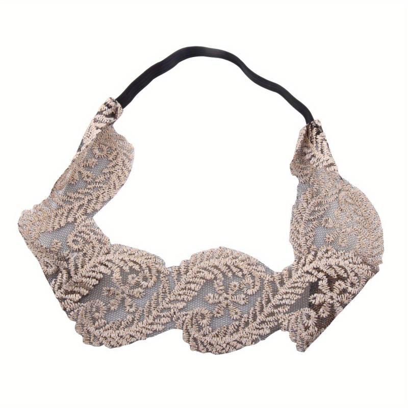 Vintage Lace Headband Embroidered Hairband Women's Accessories