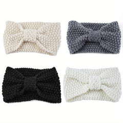 4pcs Knotted Winter Headband Knitted Hair Band
