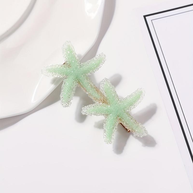 Starfish Shape Hair Clip Ocean Series Non-slip Bangs Clip Hair Accessories