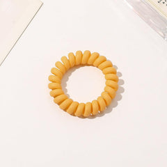 Frosted Solid Spiral Hair Tie Coil Hair Tie Waterproof Hair Accessories