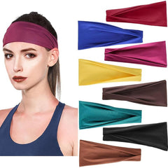 Women Casual Sports Yoga Hairband Elastic Sweat Thin Headband