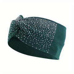 Boho Rhinestone Headband Cross Knot Hair Band Hair Accessories For Women