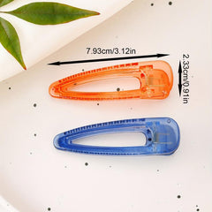 2pcs Jelly Duck Billed Hair Clip for Women Girls Baby Style Hair Clip