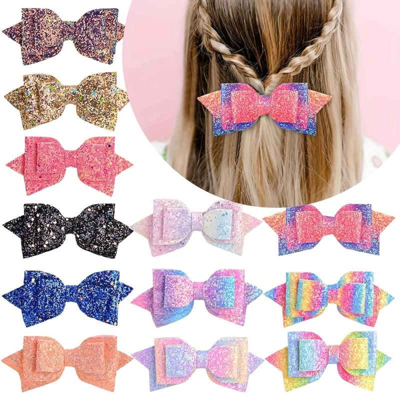 Kids Glitter Butterfly Hair Clip Y2K Hair Accessory