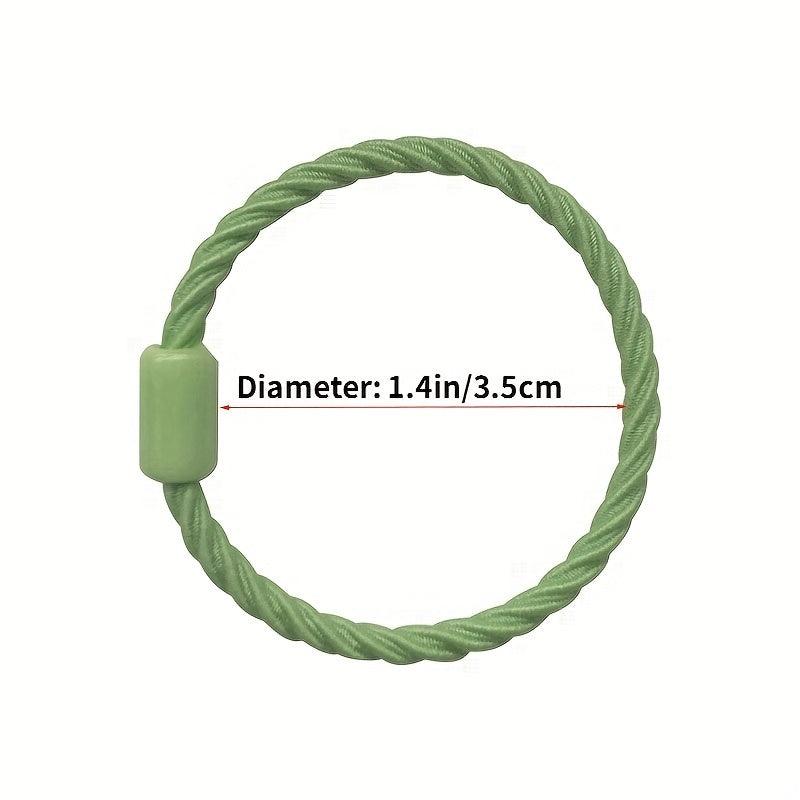 100pcs Colorful Hair Tie Elastic Nylon Hair Rope Braid Hair