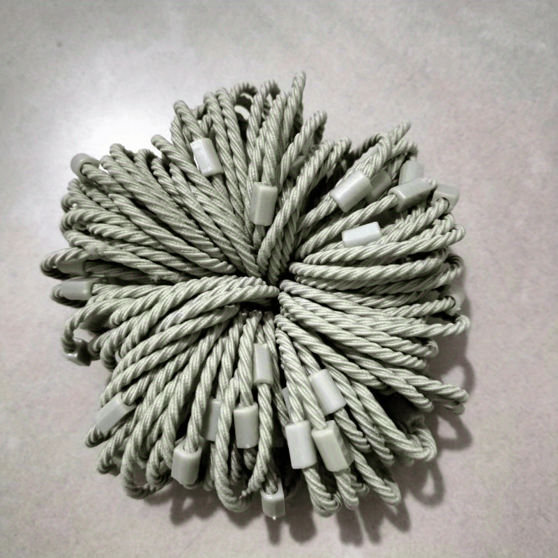 100pcs Colorful Hair Tie Elastic Nylon Hair Rope Braid Hair