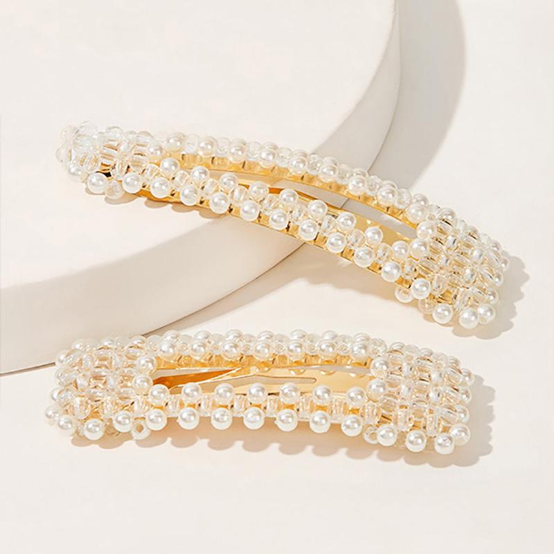 2pcs Pearl Hair Clip Women's Hair Clip Hair Accessories