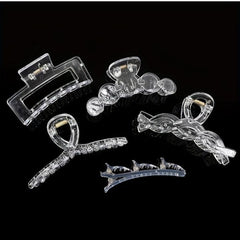 Transparent Hair Claw Clip Nonslip Shark Claw Ponytail Holder