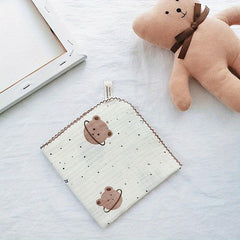 Animal Pattern Handkerchief Soft Face Towel Small Square Scarf Cartoon Hankies