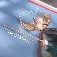 Minimalist Hair Slide Faux Pearl Vintage Hair Pin
