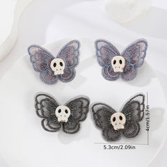 Butterfly Skull Hair Clip Y2K Punk Barrette Hair Accessories For Women Cosplay