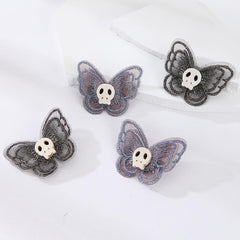 Butterfly Skull Hair Clip Y2K Punk Barrette Hair Accessories For Women Cosplay