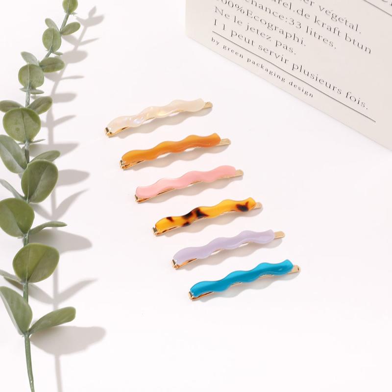 Acetate Wavy Hair Clip Duck Billed Bangs Clip