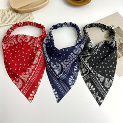 Bohemian Triangle Elastic Hair Band Retro Romantic Headscarf