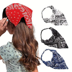 Bohemian Triangle Elastic Hair Band Retro Romantic Headscarf