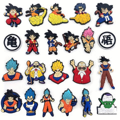 17PCS Cartoon Anime Shoe Charms Clogs Shoes Accessories Shoe Decoration