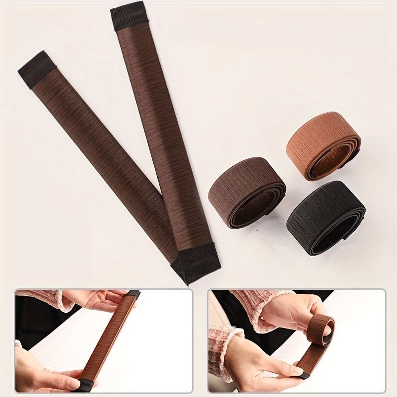 2pcs Curly Hair Stick Bun Maker Hair Styling Accessories