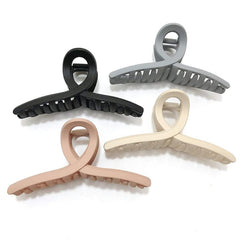 4pcs Matte Solid Hair Clips for Women