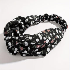 Criss Cross Headband Stretchy Hair Band Floral Printed Hair Band Style Headdress
