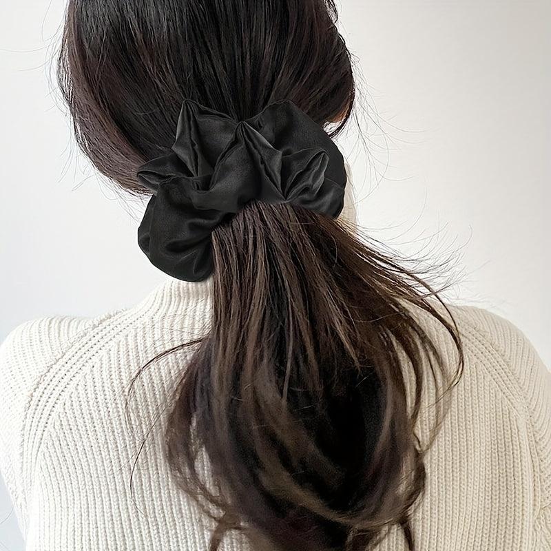 3 Pcs Large Satin Scrunchies Soft Stylish Hair Tie Hair Accessories