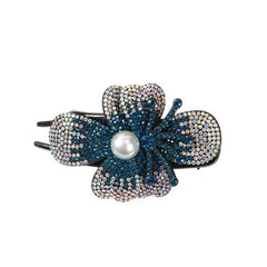 Rhinestone Flower Hair Claw Clip Non Slip Strong Hold Grip Hair Jaw Clip