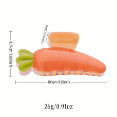 2pcs Fruit Series Hair Clip Acrylic Hair Clip PVC Watermelon Strawberry Shape