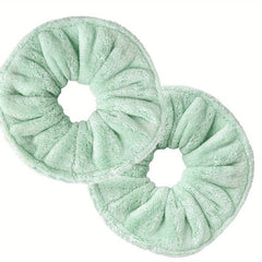 2 Pcs Large Towel Scrunchies Hair Ties For Women And Girls