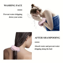 2 Pcs Large Towel Scrunchies Hair Ties For Women And Girls