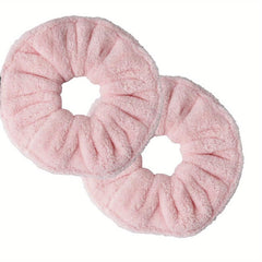 2 Pcs Large Towel Scrunchies Hair Ties For Women And Girls