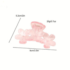 Flower Shark Claw Ponytail Holder Hair Accessories For Women