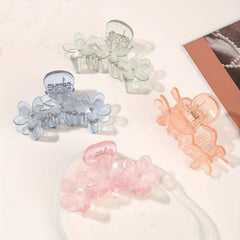 Flower Shark Claw Ponytail Holder Hair Accessories For Women