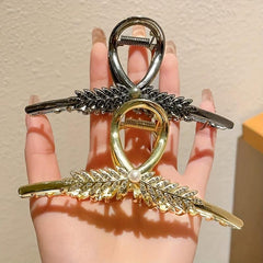 Wheat Shape Hair Claw Shark Claw Back Head Hair Clip for Women