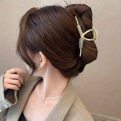 Wheat Shape Hair Claw Shark Claw Back Head Hair Clip for Women