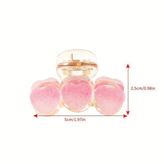Heart Shaped Hair Claw Flower Hair Clip Women Girls Hair Accessories