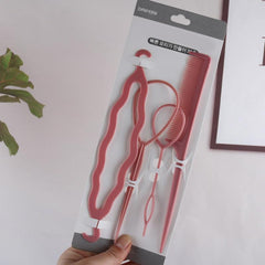 4pcs Hair Loop Styling French Braid Tool Set