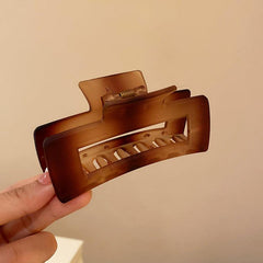 Amber Frosted Oversize Hair Claw Clip Strong Hold Grip Hair Jaw Clip