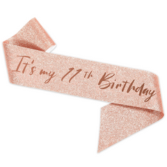 11th Birthday Party Rhinestone Crown & Sash Set