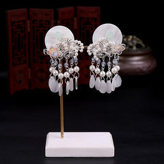 Vintage Metal U-shaped Hairpin with Tassel for Women