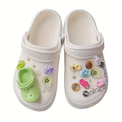 7pcs Random Shoe Charm Shoe Buckle Clogs DIY Accessories Sandals Decoration